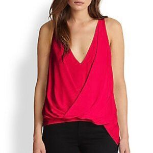 Elizabeth & James sleeveless orange blouse EUC SzS